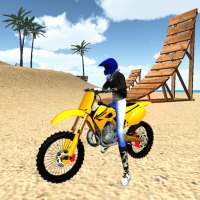 Motocross Strand Springen 3d