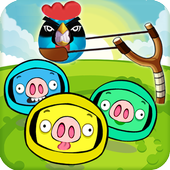 Angry Chicken - Angry Duck - knock down icon