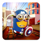 Subway Banana despicable Rush : Captain minion 3D icon