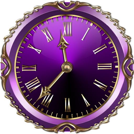 Violet Clock Widget icon