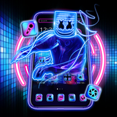 Neon DJ Music Launcher Theme icon