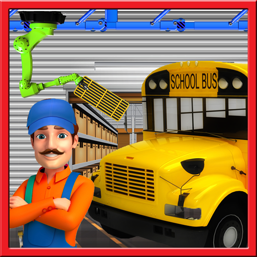 School Bus Builder Factory – Build Transport Truck icon