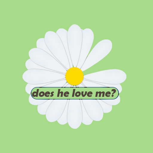 Loves me, loves me not: flower of lover icon