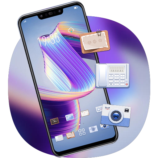 ikon Peluncur tema HD Tecno Spark3 Keren berwarna-warni