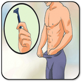 How to remove penis hair icon