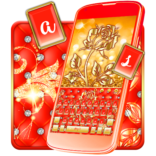 Gold Rose Keyboard icon