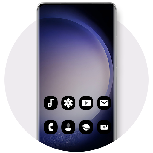 Galaxy S23 Dark Theme icon