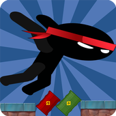 stick ninja super hero icon