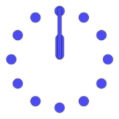 Neon Dots Clock Widget icon