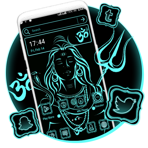 Shiva Neon Launcher Theme icon