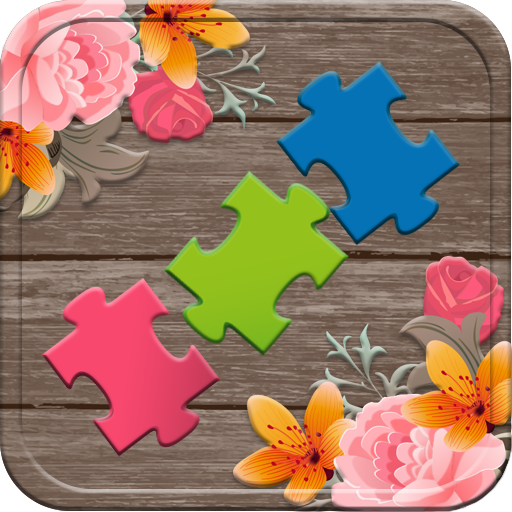 Puzzles for adults flowers icon