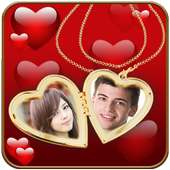 Couple Locket Photo Frames on 9Apps