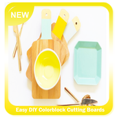 Easy DIY Colorblock Cutting Boards icon