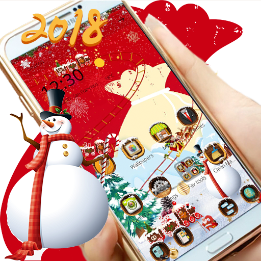 2018 Red New Year Theme,special New Year's gift icon
