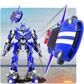 الشرطة الحقيقية تحلق سيارة روبوت التحول لعبة أيقونة