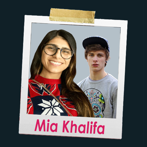 Selfie with Mia Khalifa Photo editing icon