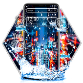 Water Drop City Launcher Theme 💦 icon