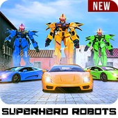 Real Multi Car Transformation Superhero Robot Game icon