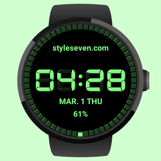 ikon Digital Watch Face-7 for Wear OS by Google