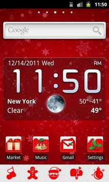 GO Launcher EX Theme Christmas screenshot 1