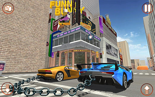 Extreme Chained Car Driving Simulator : 2019 Games screenshot 2
