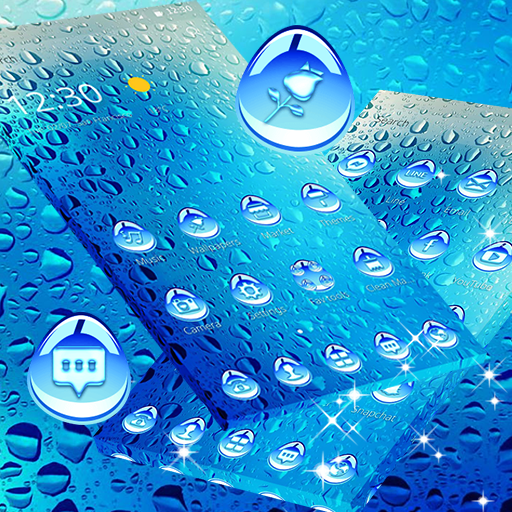 Blue Water Drop Cool Theme icon