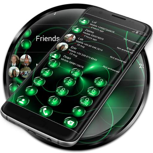 Dialer Theme Spheres Green