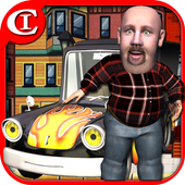 Crazy Cartoon Parking King 3D icon
