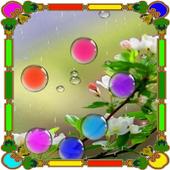 Bubble flowers bloom icon
