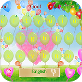 Love Colorful Balloon Bubble Keyboard Theme icon
