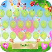 Love Colorful Balloon Bubble Keyboard Theme