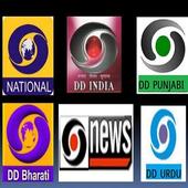 DD INDIA,CRICKET TV SPORTS TV &amp; DD CHANNELS LIVE icon