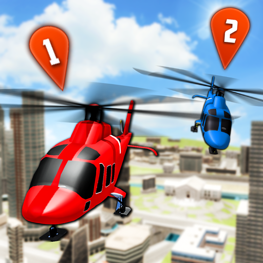 Flying Helicopter Simulator 2019: Heli Racer 3D icon