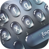 Gotas de lluvia Teclado Tema icon