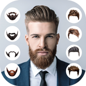 Man Hair Mustache Style icon