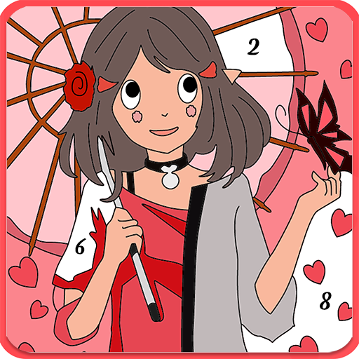 Cartoon Anime Color By Number icon