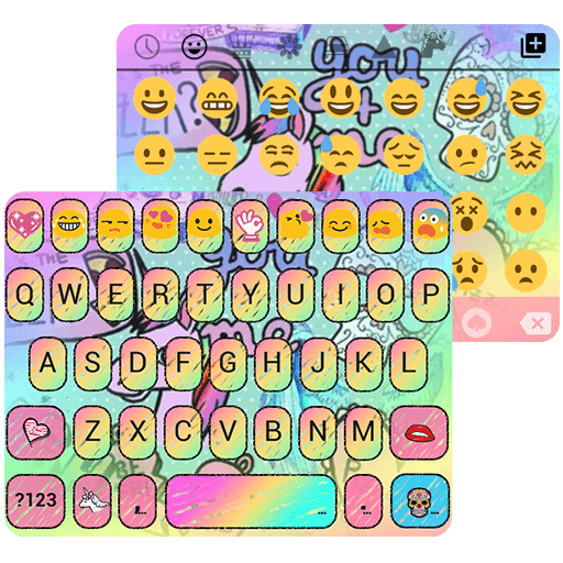 Pop Art Emoji Keyboard Theme icon