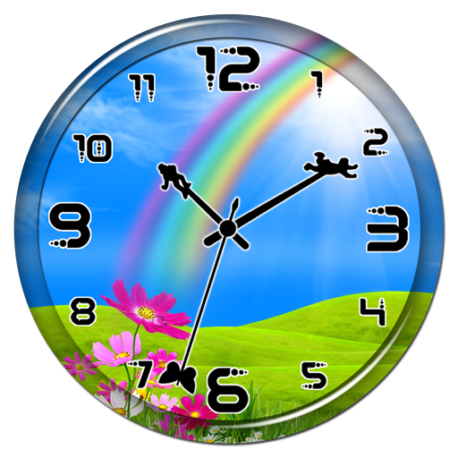 Rainbow Clock Live Wallpaper icon