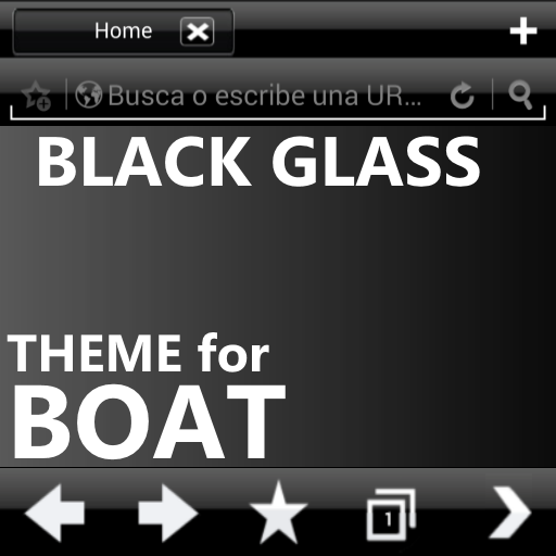 THEME BLACK GLASS BOAT BROWSER icon