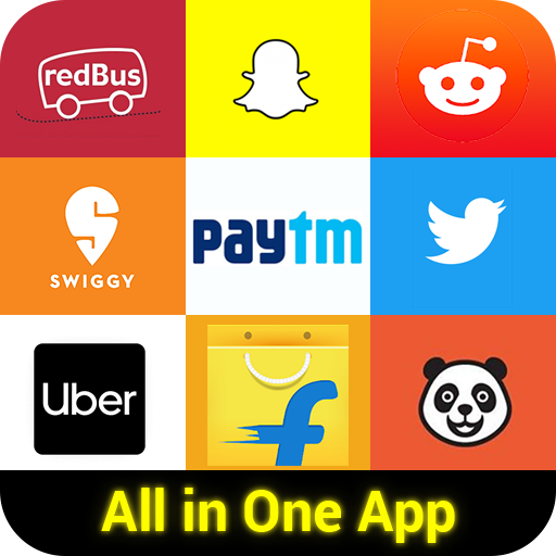 All In One Social Media &amp; Food Delivery App icon