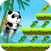 Running Panda In Jungle World icon
