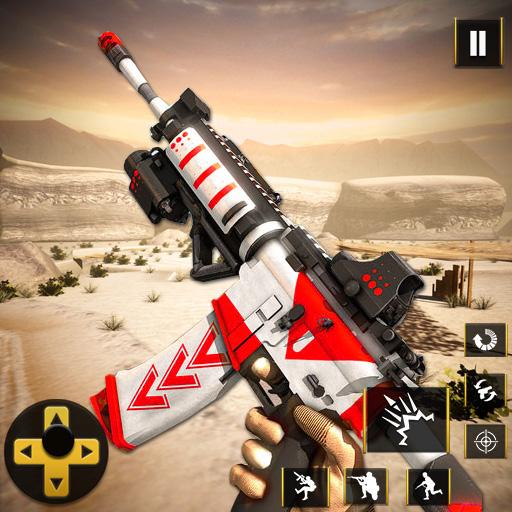 Real Commandu Mission Offline Shooting Game icon