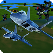 F22 VS Roboty - Flying Raptor Invader Shooting icon