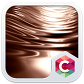 Abstract Gold Theme C Launcher icon