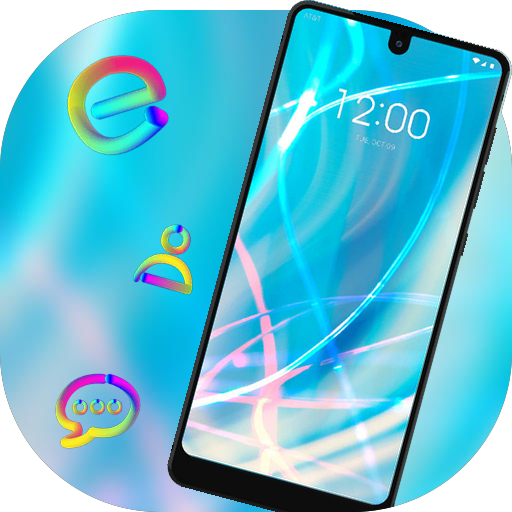 Abstract Bright Line theme colorful icon