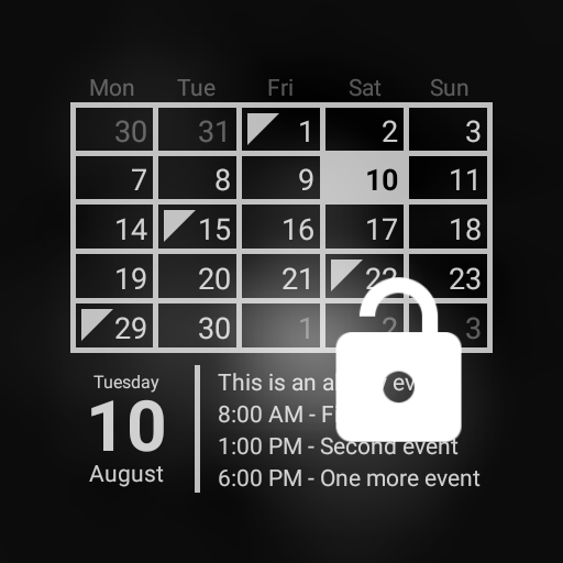 Calendar Widget (key) icon