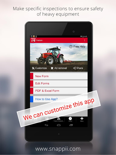 Tractor Inspection App screenshot 1