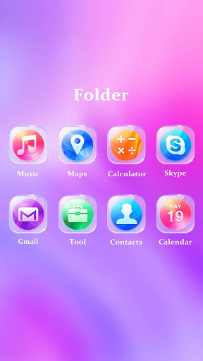 Glass Go Launcher Theme screenshot 5