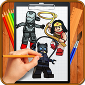 Learn How to Draw Lego Comic Super Heroes icon
