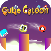 Cube Cartoon icon
